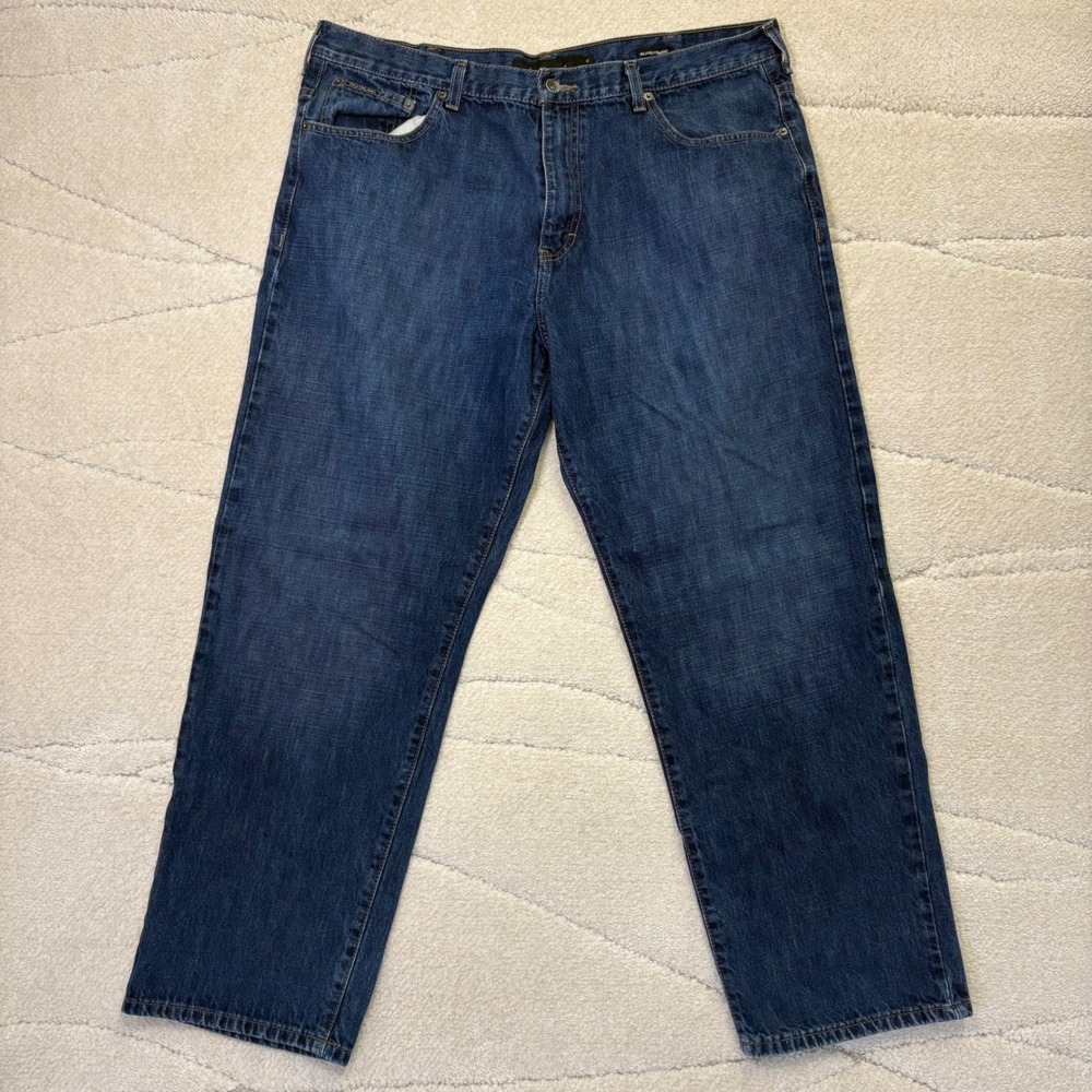 Calvin Klein Jeans Mens 40 Relaxed Straight Blue Denim 40x27 Dark Wash